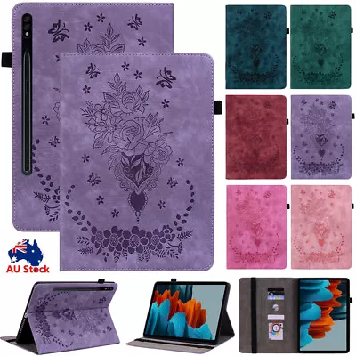 For Samsung Galaxy Tab S7 FE S7+ S8+ Tablet Leather Wallet Stand Case Flip Cover • $23.89