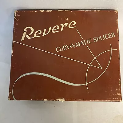 1940's Vintage Revere Curb-A-Matic 8 And 16 Mm Film Splicer • $17.95