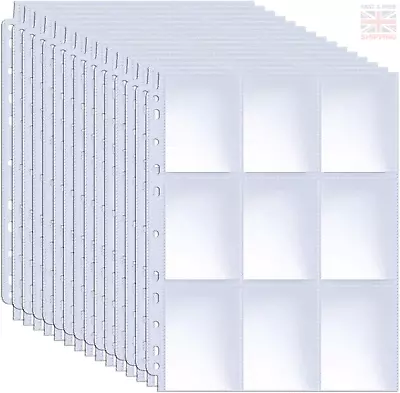 Trading Card Sleeves 540 Pockets Storage Album Pages Card Collector Coin Holder • £9.41