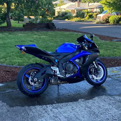 Glossy Blue &Black For  GSXR600/750 06 2007 Fairing Kit Bodywork Frame Set • $389.99