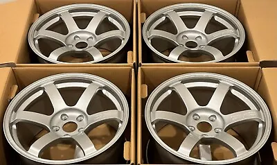 Volk TE37 Saga S-Plus 18x9.5 +22 5x114.3 Diamond Silver (SET) • $3920