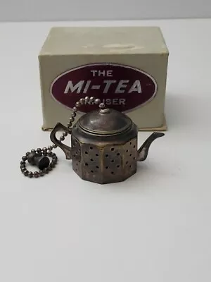 Vintage Silverplated Tea Infuser The Mi-tea Infuser With Box Made In England • $9.99