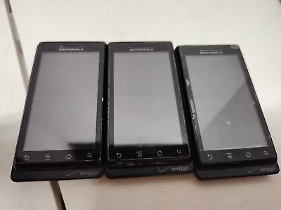 Motorola Droid A855 - Black (Verizon) Smartphone Lot Of 3  • $99.99