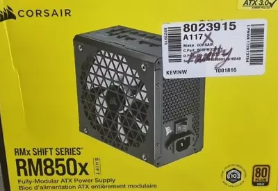 Faulty Corsair 850W ATX Fully Modular Power Supply RM850x PSU 80 PLUS Gold W103 • £47.50