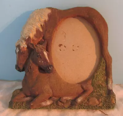 Picture  Frame RESIGN 3 D MARE/FOAL  HORSE RUSTIC FOR 2 X3  • $16.20