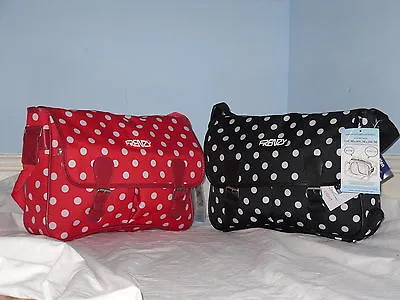 £12.95 • Buy  Lightweight Satchel Bag In Lovely Polka Dot With Adjustable Shoulder Strap