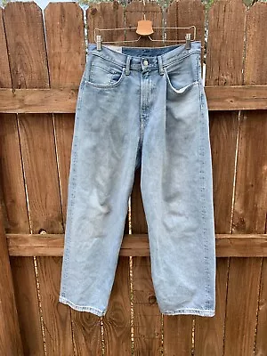 H&M Baggy Baggy Loose Fit Mens Blue Jeans 32 31 Wide Leg Coupe Baggy • $34