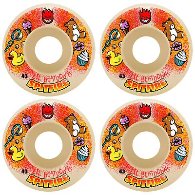 Spitfire Skateboard Wheels 43mm F4 99A Lil Beatdowns Classics Natural • $43.95