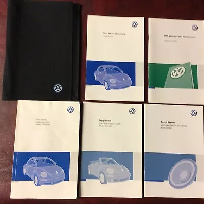 2009 09 Vw Volkswagen Beetle Convertible Owners Manual Books Ref Maint Case All • $89.75