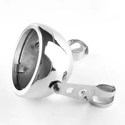 Eagle Lights 5 3/4  Chrome LED Headlight Bucket Housing Upgrade For Motorcycles • $79.99