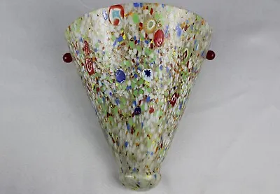 Murano Glass Confetti Millefiori Wall Sconce Light Fixure • $85