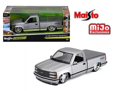 Maisto 1:24 1993 Chevrolet 454 SS Pickup  – Grey 2 Tone – Maisto - PRE ORDER • $44.99