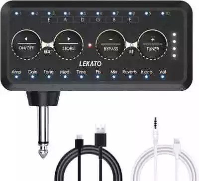 Lekato Guitar Plug Amp Pa-1 Headphone Mini Amplifier Speakers Combo US Stock • $29.99