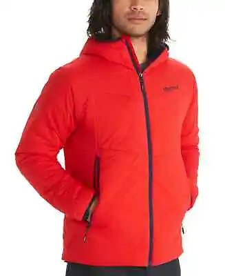 Marmot Men’s Novus 2.0 Hooded Active Puffer Jacket Red X-Large • $79.90