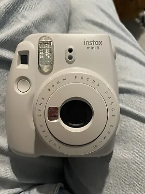 Fujifilm Instax Mini 9 Camera Ice White - Limited Edition Skinny Dip Peach Case • £50
