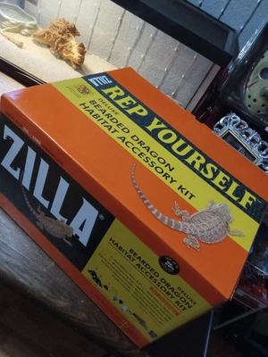 $65 • Buy  New Zilla Deluxe Bearded Dragon Habitat Accessory Kit Brand 