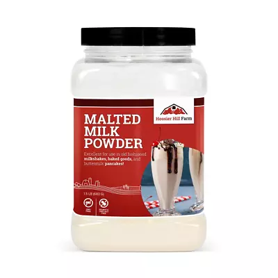 Hoosier Hill Farm Old-Fashioned Malted Milk Powder 1.5LB (Pack Of 1) • $28.10