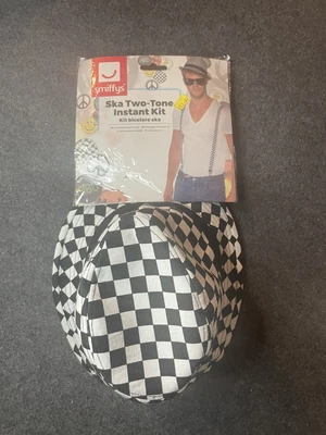 £11.99 • Buy Smiffys Ska Two Tone Instant Kit With Braces And Hat