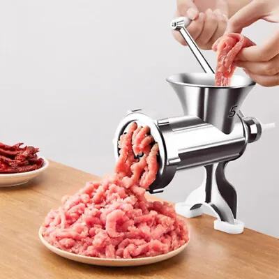 Heavy Duty Meat Grinder Mincer Stuffer Manual Sausage Filler Sauce Maker Machine • $18.26