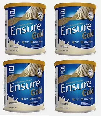 4 Tin Abbott En Sure Gold Complete Nutrition Vanilla Flavored Milk Powder 400g • $156.90