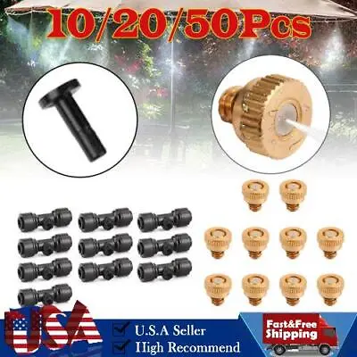 50X 0.012 -0.024  Brass Misting Nozzles Water Mister Sprinkle For Cooling System • $11.79