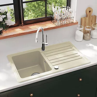 Granite Kitchen Sink  Basin Beige U8Q6 • £279.42