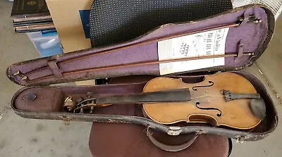 Antique Antonius Stradivarius Cremonensis Faciebat Anno 17 Violin With Case READ • $499.99