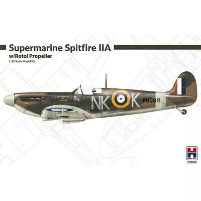 Hobby 2000 32002 Supermarine Spitfire IIA W/Rotol Propeller 1:32 Scale • £36.95