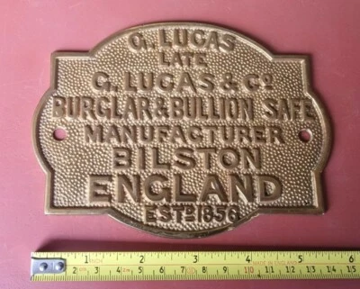 £25.99 • Buy Safe Plaque Safe Plate G Lucas