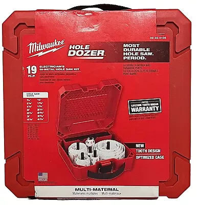 Milwaukee 49-22-4105 Hole Dozer 19pc Electricians Hole Saw Kit • $109.99