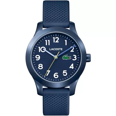 Lacoste 12.12 32mm Blue Plastic Case With Blue Silicone Strap Kids Wristwatch • £21.99