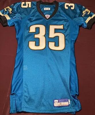 Jacksonville Jaguars NFL Team Issued #35 Vintage Game Jersey From 2003 Season • $199.99