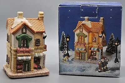 Miniature Olde Town Village Porcelain Grocery.  4 3/8  Tall. Perfect! • $14.95