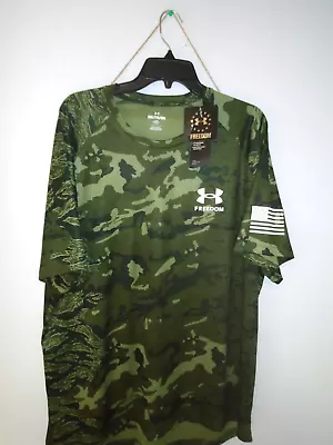 Under Armour Freedom• T-Shirt• Men’s•2XL• Loose Fit•Short Sleeve•Camo• Soft• • $14.99