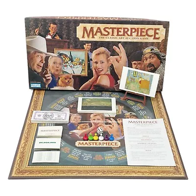 Vintage Masterpiece Board Game Parker Brothers 1996 Classic Art Auction Complete • $59.99