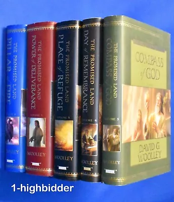 SIGNED! The Promised Land Complete Series 1-5 David G Woolley LDS 1st Ed HCDJ • $64.99