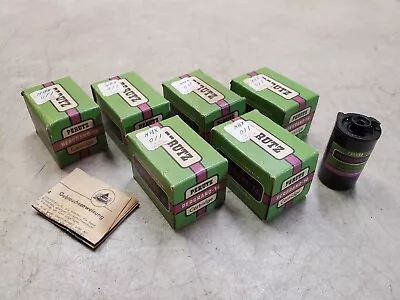$54.99 • Buy 6 Vintage NOS Rolls Of Perutz Pergrano 14 Film In Boxes & Canisters, 35mm 135