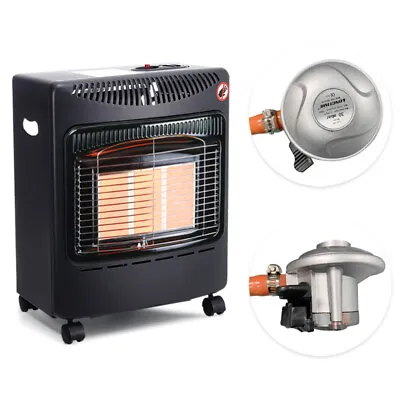 Small 4.2KW Portable Gas Cabinet Heater With Regulator &Hole Calor Butane Heater • £85.95