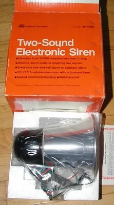 Safe House Two -Sound  Electronic  Siren   Horn  49-488C    Weatherproof  NOS • $15