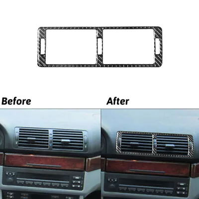 Carbon Fiber Center Console Air Vent Frame Cover For BMW 5 Series E39 1998-2003 • $13.90