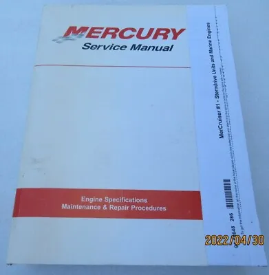 Mercury MerCruiser #1 Sterndrive Units & Marine Engines Service Manual 90-68648 • $67.82