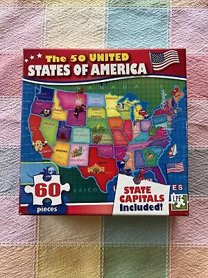 USA New In Sealed Package 50 United States Of America With Capitals Puzzle • $9