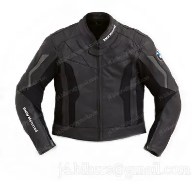 BMW Racing Motorbike Leather Jacket MOTOGP Motorcycle Biker Mens Leather Jackets • $149.19