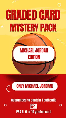 MICHAEL JORDAN PSA GRADED Mystery Pack (1) PSA 8 9 Or 10 MJ Card! Topps UD + • $31.99