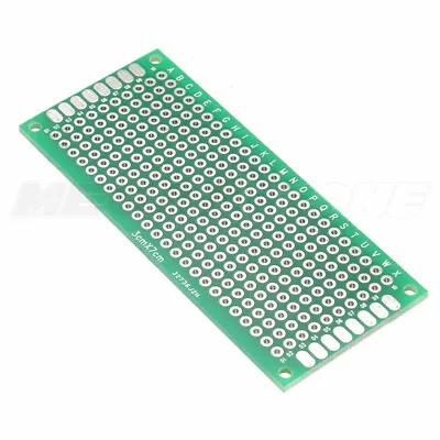 3x7 Cm Double Sided DIY Prototyping Circuit Breadboard PCB Arduino - USA SELLER! • $2.39