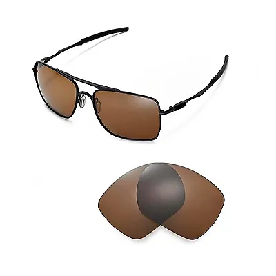 Walleva Polarized Brown Replacement Lenses For Oakley Deviation Sunglasses • £24.85