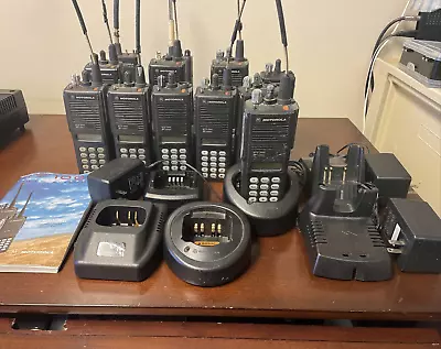 MIX LOT (12) Motorola HT1000 MTS2000 Radius GP300 & PT225 Radios +11 CHARGERS • $175