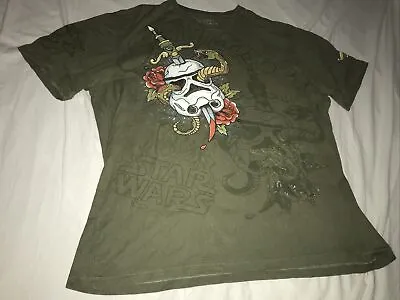 Marc Ecko Star Wars Dead Trooper Bedazzled  Rhinestone T-Shirt XL 2007 Tee • $24.88