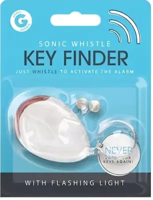 £2.99 • Buy Sonic Whistle Lost Key Finder Flashing LED Beeping Locator Remote Batteries Inc