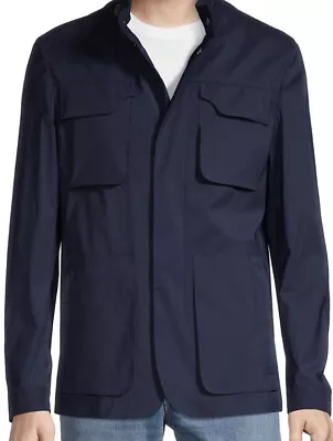 $420.75 • Buy New $1950 Corneliani Field Jacket With Headphones & Charger DK Blue 46R US/56 Eu